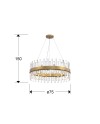 GRACE- LAMPARA 18L ORO D75